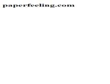 Tablet Screenshot of paperfeeling.com